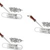 PAREKS 3pcs Set BBQ Branding Iron Branding Iron for BBQ Branding Iron for Grilling BBQ Tools Barbecue Accessories Bamboo/1394