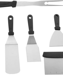 Stainless Steel BBQ Utensils Set 6pc Grilling Tools Kit for Outdoor Grill for Barbecue Camping