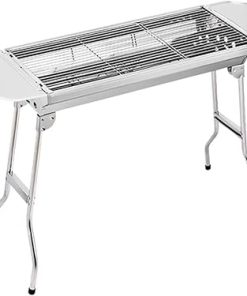BBQ Grill Outdoor Charcoal grills Barbecue Set Outdoor Home Multifunctional Stainless Steel Folding Barbecue Portable People BBQ Party BBQ Accessories Tools
