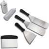 MaGiLL Outdoor BBQ Tools Set Accessories Kit Griddle Grilling Tools Spatulas Set Stainless Steel Grill BBQ Spatula Kit 3