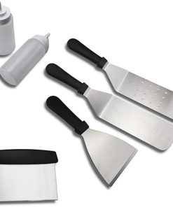MaGiLL Outdoor BBQ Tools Set Accessories Kit Griddle Grilling Tools Spatulas Set Stainless Steel Grill BBQ Spatula Kit