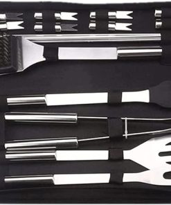 Stainless Steel Grill Tool Set, 20 Pieces of BBQ Grill Accessories, Outdoor Camping Grill Tools, Heat-Resistant Handle Grill Tongs, Grill Lover Gift Set