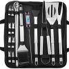 Grilling Accessories Set 8 in 1 BBQ Tool Kit Non-Slip Handles for Outdoor Camping 3