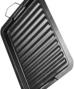 Grill Accessories for Outdoor Grill Stove BBQ Grill Pan Stainless Steel Griddle BBQ Griddle Plate Griddle Plate for Grill Non- Stick Griddle Grill Pan Fry Pan Baking Tools Barbecue/2559 2