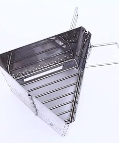 Portable Stainless Steel Charcoal Starter, Foldable Charcoal Chimney Starter, Outdoor Cooking Charcoal Barbecue Holder Accessories 2