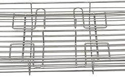 qiuqiu Baoblaze Stainless Steel Grilled Flat Basket, Roaster BBQ Rotisserie Skewers Oven Rotating Cage Fish Shrimp Meat Vegetables Grilling Basket Tool - Large for 30-40L Oven-Large
