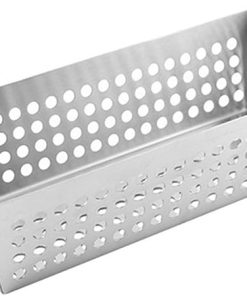 Rectangular Grill Basket Non-Stick Grilling Dish Thicken Grill Pan BBQ Accessory for Grilling Vegetable Fish Meat
