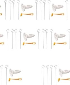 BBQ Portable Potato BBQ Skewers for Camping Chips Maker Slicer Potato Spiral Cutter Barbecue Tools Kitchen Accessories Kitchen Gadget Accessories(10set)