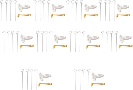 BBQ Portable Potato BBQ Skewers for Camping Chips Maker Slicer Potato Spiral Cutter Barbecue Tools Kitchen Accessories Kitchen Gadget Accessories(10set)