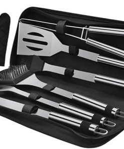 Happyyami Grill Set BBQ Tools Easy to Store BBQ Spatulas Perfect for Camping and Foodies