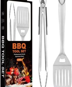 Baking Supplies BBQ Tool Set Stainless Steel Grill Accessories Set 430 Handle Outdoor BBQ