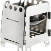 Portable Stainless Steel Wood Burning Stove Outdoor Backpacking Hiking Traveling Picnic Bbq 3