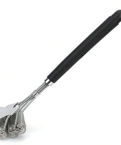 Grill Brush and Scraper, BBQ Grill Cleaning Brush Stainless Steel Barbecue Cleaner with 18in Suitable Handle Stiff Wire Bristles for Grill Cooking Grates