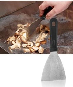 19 Pcs Flat Top Grill Accessories, Griddle Accessories Kit with Griddle Spatula, Scraper and Egg Rings, Stainless Steel Griddle Tools Set for Outdoor BBQ and Camping 2