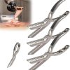 Rib Membrane Remover Stainless Steel Tool Kit, The Ultimate Rib Prep Pro Tool Membrane Remover for BBQ Enthusiasts, BBQ Ribs Preparation Skinner Tools, Ergonomic Design, Accessories (3pcs)