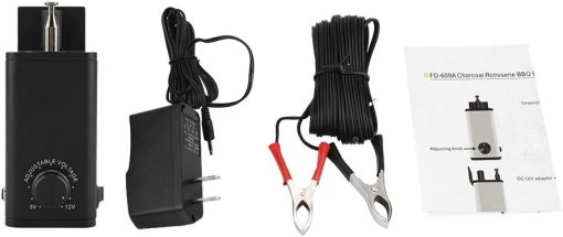 BBQ Accessories DC 3-12V Output Adjustable BBQ Roast Rotisserie Grill Motor Rotator Barbecue Tool for Picnics and Camping Gifts for Dad Gifts