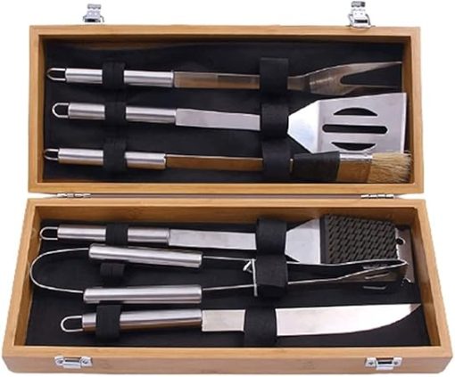 6Pcs BBQ Grill Accessories Set,Grilling Accessories for Outdoor Camping, BBQ Tools for Camping