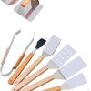 11pcs BBQ Accessories Grilling Tools Set, Stainless Steel BBQ Tools with Thermometer, for Cooking, Backyard BBQ & Outdoor Camping 4