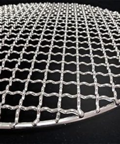 1pc Roast Nets 304 Stainless Steel Round BBQ Grill Mesh Home Bacon Grill Tool Iron Nets Barbecue Accessories BBQ Mat Grid 2