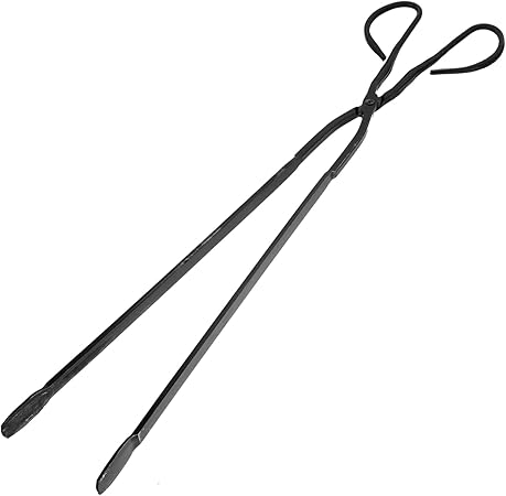Balacoo Outdoor Charcoal Clip with Ergonomic Long Handle Durable Iron Bbq Tongs for Grilling Firewood and Charcoal Multi Purpose Cleaning Picker for Camping and Backyard Use Balacoo Outdoor Charcoal Clip with Ergonomic Long Handle Durable Iron Bbq Tongs for Grilling Firewood and Charcoal Multi Purpose Cleaning Picker for Camping and Backyard Use