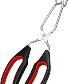 Cooking Tongs BBQ Tools BBQ Pliers BBQ Food Tongs Long Handle Scissors BBQ Bread Clips Kitchen Grill Tongs BBQ Accessories (Small)