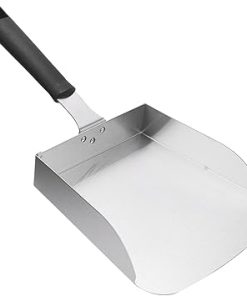 Stainless Steel Griddle Food Mover, Large Stainless Steel Spatula, Professional Griddle Food Shovel with Ergonomic Handle, for Stir Fry, Cook, and Move Food