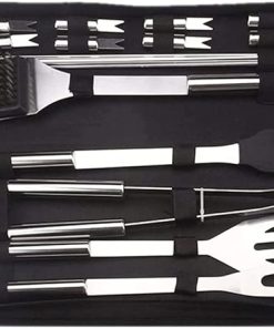 Grilling Accessories Kit BBQ Grill Tools Set, 20PCS Stainless Steel Grill Tools Set with Carry Bag, Barbecue Tools for Men Women, for Outdoor Camping