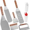 Grill Spatula Scraper Set BBQ Tool Set Grilling Tools Stainless Steel Grill Utensils