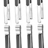 HEALLILY 5pcs Ergonomic Scissor Shape Dessert Tong Kitchen Clamp Utensil Tool for Transport and Serving 3