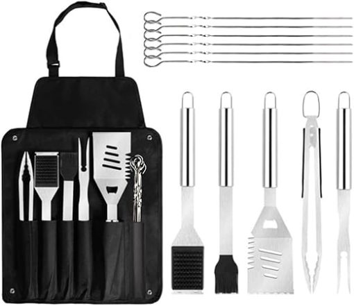 JSEIAJB Stainless Steel Barbecue Outdoor Household Shovel Fork Clip Barbecue Tool Set