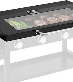 BBQ PLUS Clear View Hinged Lid for Blackstone 36'' Griddle Heavy Duty Griddle Accessories for Blackstone 1554 1863 1825 1818 Cover