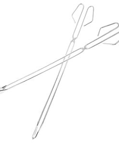 BBQ Grill Accessories Stainless Steel Garbage Pliers Scissor Tongs Trash Pickup Stick Clamp for Outdoor Use