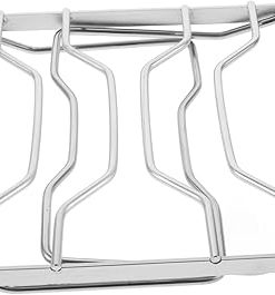 Happyyami Picnic Backpack Accessory Folding Bbq Rack Stainless Steel Grate Portable Campfire Stove Holder