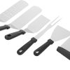 STOBAZA Portable BBQ Tools Stainless Steel Barbecue Utensils Fork Grilling Tools for Outdoor Grill
