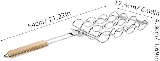 Cabilock Folding Bbq Net Clip Grill Sets Grilling Baskets Bbq Accessories for Grilling Outdoor Barbecue Tool - Image 2