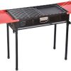Enhance Outdoor Cooking with 3-Shelf Grill Table, Durable Rust-Proof Metal, Mobility Wheels, BBQ Accessory Storage, Grey 4