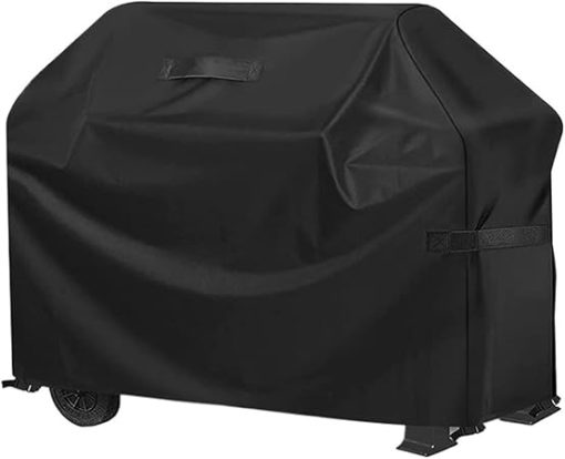 Barbecue Hood BBQ Grill Cover 420D Oxford Cloth Round BBQ Cover Grill Cover Rain Protector Outdoor Garden Barbecue Tool Garden Accessory(Xs 100x60x150cm) - Image 2