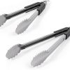 Grill Perfect Extra Long Pack of 2 Heavy Duty Tongs for Grilling and BBQ | Dual Sided Stainless Steel Grill Tongs for Outdoor Grill and Kitchen Cooking | 3-Sided Handle Grip | 16 Inch and 20 Inch