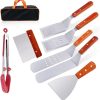 MaGiLL Outdoor BBQ Grill Tools Set Grill Spatula Tools Set Heavy Duty BBQ Grilling Accessories 4