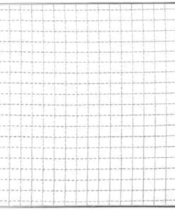 BBQ Grill Grate, BBQ Grill Mesh, Square Grill 304 Stainless Steel Mesh BBQ Grills Grate Grid Wire Cooking Baking Net Barbecue Tools 40 * 24cm (Silver)