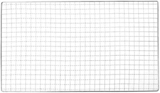BBQ Grill Grate, BBQ Grill Mesh, Square Grill 304 Stainless Steel Mesh BBQ Grills Grate Grid Wire Cooking Baking Net Barbecue Tools 40 * 24cm (Silver)