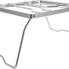 Portable Bbq Rack Folding Campfire Grill Stand Stainless Steel Grate Rack for Outdoor Cooking Camping Picnic