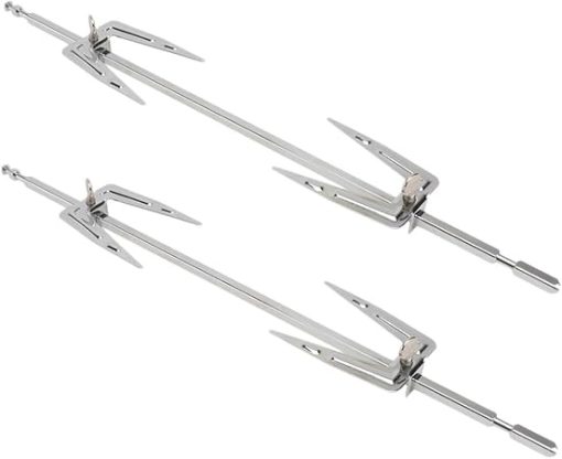 HANABASS 6 Sets BBQ Set Grilling Tool Kit for Outdoor Grill Stainless Steel Roast Chicken Fork Oven Accessory