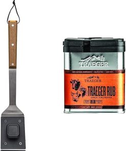 Traeger Pellet Grills BAC537 BBQ Cleaning Brush Accessory & Grills SPC174 Traeger Rub with Garlic and Chili Pepper