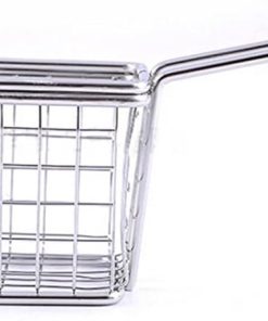 Fried Basket, Stainless Steel French Fries Deep Frying Fryer Basket Square Food Cooking Tool Kitchen Cooking Tools