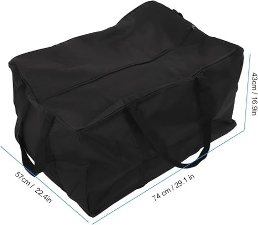 TREETDOBV Waterproof BBQ Tools Carry Bag, Portable BBQ Tool Storage Bag, 600D Oxford Cloth Picnic Cooking Tools Bag, Outdoor BBQ Grill Accessories Bag for Camping Picnic 29.1 x 22.4 x 16.9in - Image 2