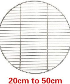 304 Stainless Steel Round BBQ Grill Mesh Home Roast Nets Bacon Grill Tool Iron Nets Barbecue Accessories Non-Stick BBQ Mat Grid Camping Outdoor Nets 2