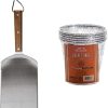 10PCS Grilling Tool Set Stainless Steel with Wood Handle Grill Utensils for Picnic Barbecue 4