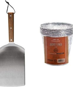 Traeger Pellet Grills BAC532 XXL BBQ Spatula Accessory & Grease Bucket Liner 5-Pack