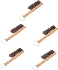 4pcs Fireplace Cleaning Brush Duster Fireplace Tool Hearth Brush Fireplace Accessory Grill Brush Tabletop Fireplace Brush Hand Broom Brush for Cleaning Carpet Brush The Pet Desktop/674(As Shownx5pcs,3